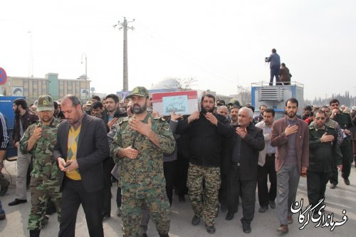 گزارش تصویری / استقبال از دو شهید گمنام در شهرستان گرگان 