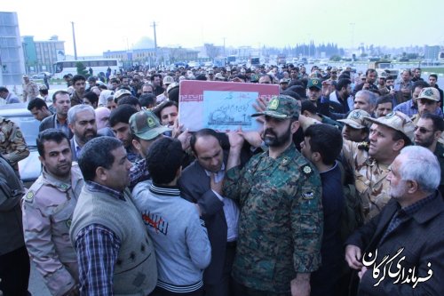 گزارش تصویری / استقبال از دو شهید گمنام در شهرستان گرگان 