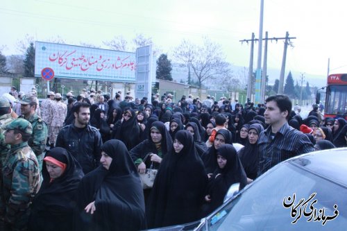 گزارش تصویری / استقبال از دو شهید گمنام در شهرستان گرگان 