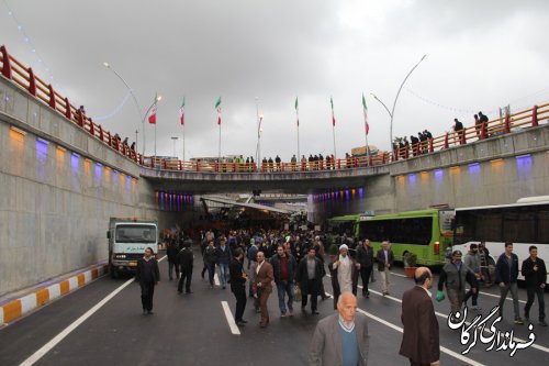 زیر گذر میدان معلم گرگان روز جاری به بهره برداری رسید