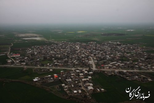 بازدید هوایی فرماندار مرکز استان از حوزه استحفاظی شهرستان 