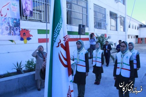 نواختن زنگ بازگشایی مدارس با حضور فرماندار شهرستان گرگان