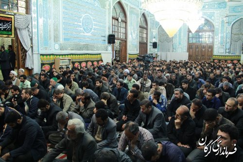 مراسم یادبود شهدای مدافع حرم اهل بیت در امامزاده عبدا...(ع)گرگان برگزار شد