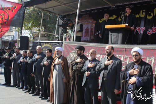 مراسم متمرکز تاسوعای حسینی در مرکز استان برگزار شد 