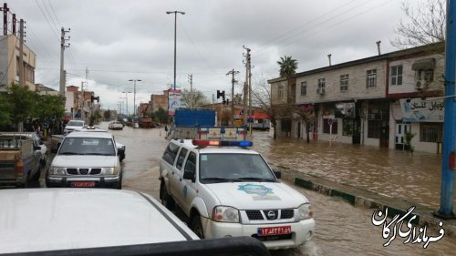 حضور مستمر فرماندار شهرستان گرگان در محل ستاد اسکان سیلزدگان 