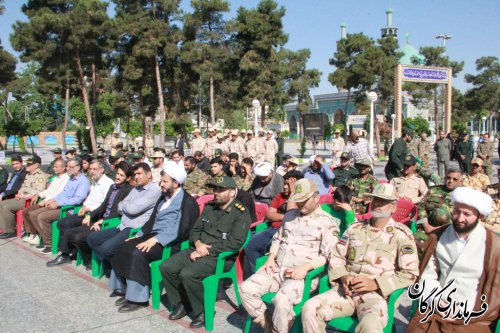 مراسم غبار روبی و عطرافشانی مزار شهدا در شهر گرگان برگزار شد