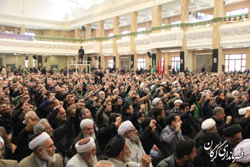 مراسم یادبود سید الشهدا جبهه مقاومت سردار شهید سپهبد «حاج قاسم سلیمانی» در مصلی وحدت گرگان برگزار شد