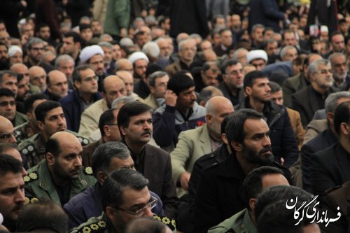 مراسم یادبود سید الشهدا جبهه مقاومت سردار شهید سپهبد «حاج قاسم سلیمانی» در مصلی وحدت گرگان برگزار شد