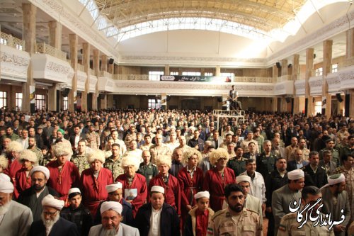 مراسم بزرگداشت اربعین سیدالشهدا مقاومت سردار سپهبد شهید حاج قاسم سلیمانی در گرگان برگزار شد  