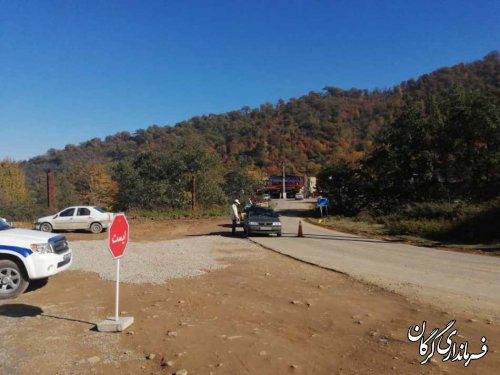 بازدید سرزده فرماندار گرگان از ایستگاه‌ کنترل ورودی و خروجی استان گلستان در جاده توسکستان