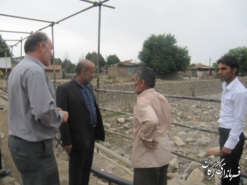 گزارش تصویری بازدید سرپرست معاونت برنامه ریزی و عمرانی از روستاهای بخش بهاران