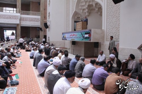 گزارش تصویری از حضور پرشور مردم شهرستان گرگان در راهپیمایی روز قدس