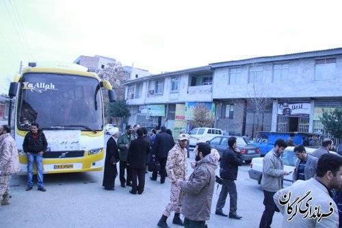 اعزام کاروان راهیان نور شهرستان گرگان به مناطق عملیاتی جنوب