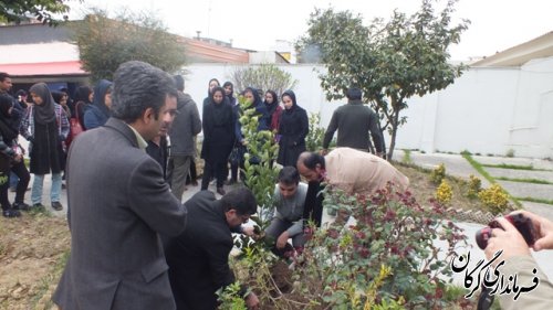 مراسم روز درختکاری با هماهنگی اداره حفاظت محیط زیست گرگان برگزار شد