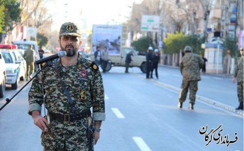 صبحگاه مشترک و رزمایش بزرگ فجر انقلاب اسلامی در گرگان برگزار شد