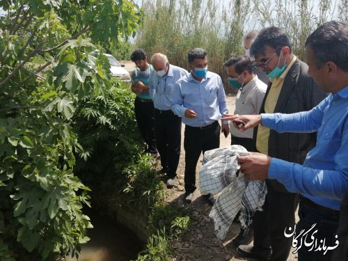 بازدید میدانی فرماندار گرگان از پروژه های جهاد کشاورزی در شهرستان