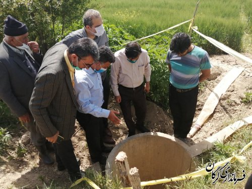 بازدید میدانی فرماندار گرگان از پروژه های جهاد کشاورزی در شهرستان