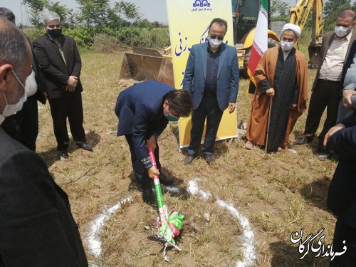  کلنگ ساختمان اداره گاز شهر جلین به زمین زده شد