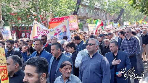 پیام قدردانی فرماندار شهرستان گرگان از حضور باشکوه مردم شهرستان گرگان در راهپیمایی روز قدس