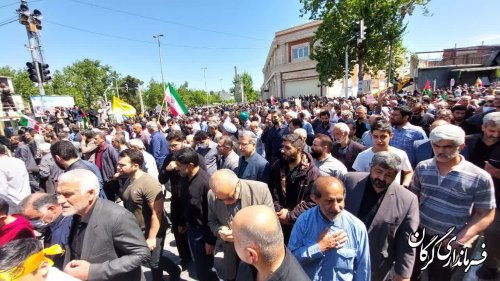 پیام قدردانی فرماندار شهرستان گرگان از حضور باشکوه مردم شهرستان گرگان در راهپیمایی روز قدس