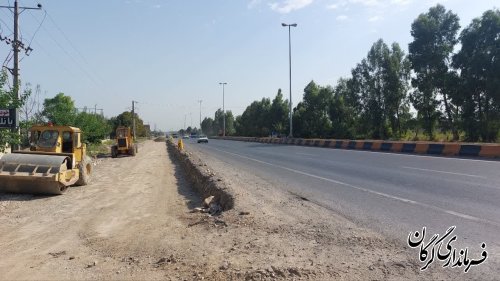 گزارش تصویری || بازدید سرپرست فرمانداری شهرستان گرگان از روند احداث دور برگردان ایمن در جاده گرگان به آق قلا