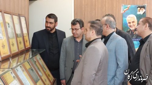 گزارش تصویری || بازدید سرپرست فرمانداری شهرستان گرگان از گنجینه مشاهیر استان گلستان 