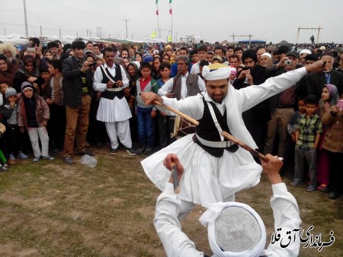 غرفه سیستانی های بخش وشمگیر در جشنواره نوروزی اقوام شهرستان آق قلا