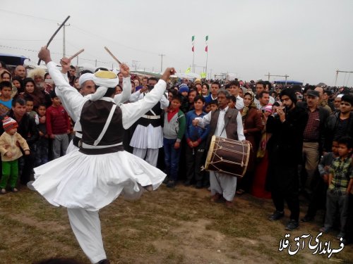 غرفه سیستانی های بخش وشمگیر در جشنواره نوروزی اقوام شهرستان آق قلا