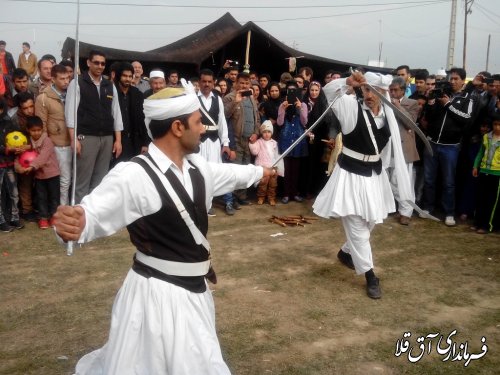 غرفه سیستانی های بخش وشمگیر در جشنواره نوروزی اقوام شهرستان آق قلا