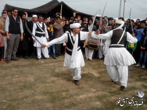 غرفه سیستانی های بخش وشمگیر در جشنواره نوروزی اقوام شهرستان آق قلا