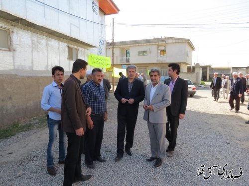 طرح هادی روستای آقدکش بخش وشمگیر شهرستان آق قلا افتتاح شد