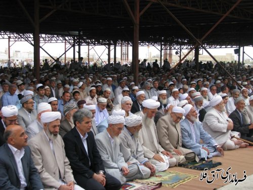 نماز باشکوه عید فطر در مصلی شهر آق قلا برگزار شد
