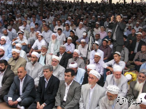 نماز باشکوه عید فطر در مصلی شهر آق قلا برگزار شد