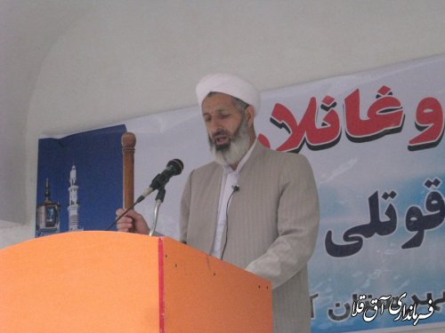 نماز باشکوه عید فطر در مصلی شهر آق قلا برگزار شد