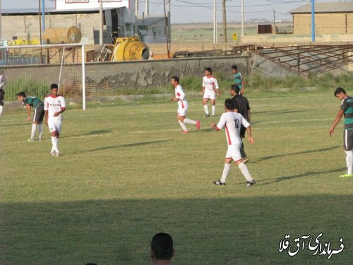 افتتاح زمین چمن فوتبال مجموعه ورزشی شهدای آق قلا