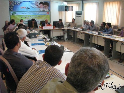 جلسه مطلعین و مروجان کشاورزی ستاد سرشماری کشاورزی شهرستان آق قلا برگزار شد