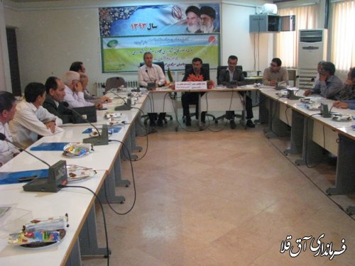 جلسه مطلعین و مروجان کشاورزی ستاد سرشماری کشاورزی شهرستان آق قلا برگزار شد