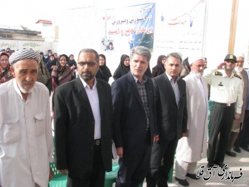 آغاز سال تحصیلی با نواخته شدن زنگ  مدارس در شهرستان آ ق قلا
