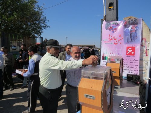 گزارش تصویری حضور فرماندار شهرستان آق قلا در جشن عاطفه ها