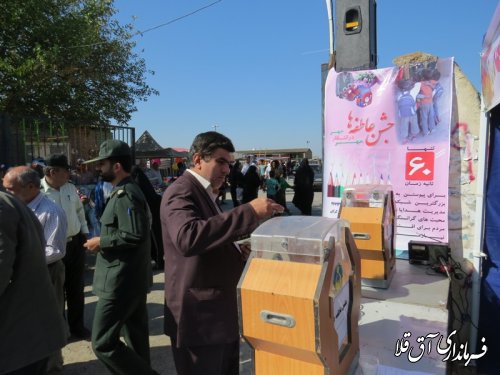 گزارش تصویری حضور فرماندار شهرستان آق قلا در جشن عاطفه ها