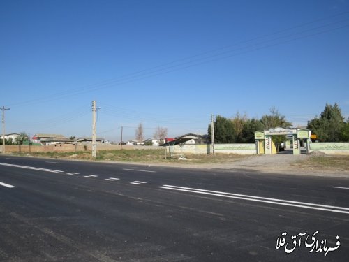 بازدید فرماندار و مدیرکل حمل و نقل پایانه ها از جاده آق قلا به گنید
