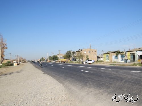 بازدید فرماندار و مدیرکل حمل و نقل پایانه ها از جاده آق قلا به گنید