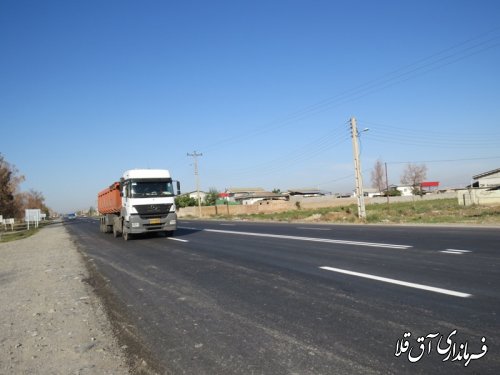 بازدید فرماندار و مدیرکل حمل و نقل پایانه ها از جاده آق قلا به گنید