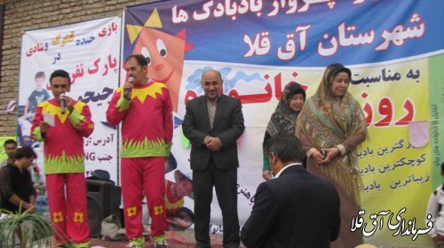 جشنواره پرواز بادبادک ها در شهرستان آق قلا برگزار شد