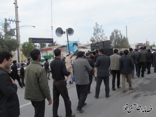 مراسم عزاداری حسینی در شهرستان آق قلا به روایت تصویر