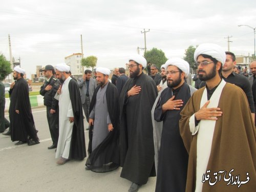 مراسم عزاداری حسینی در شهرستان آق قلا به روایت تصویر