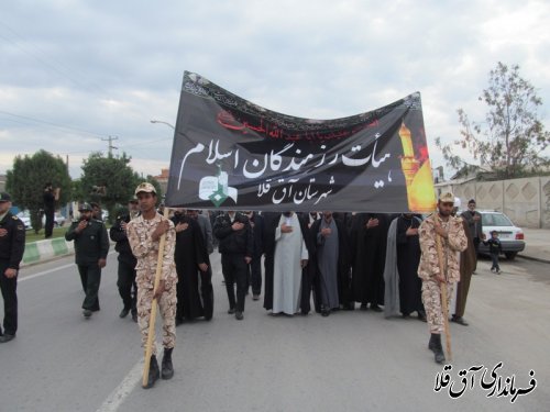 مراسم عزاداری حسینی در شهرستان آق قلا به روایت تصویر