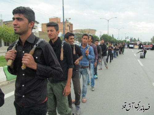 مراسم عزاداری حسینی در شهرستان آق قلا به روایت تصویر