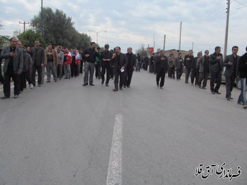 مراسم عزاداری حسینی در شهرستان آق قلا به روایت تصویر
