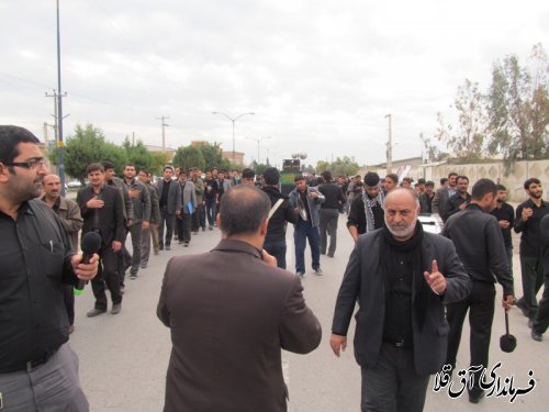 مراسم عزاداری حسینی در شهرستان آق قلا به روایت تصویر
